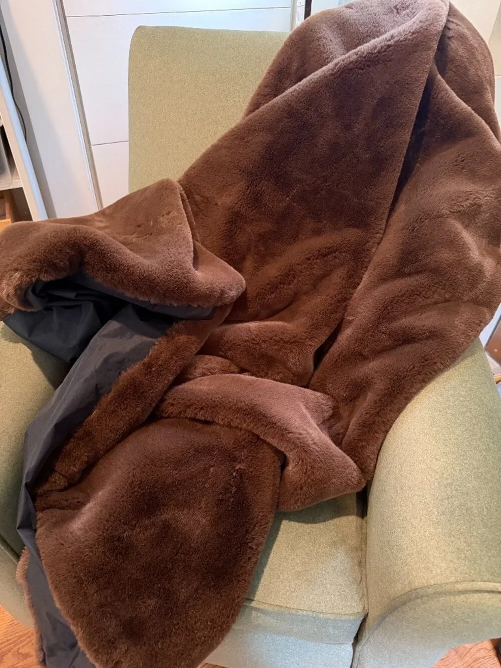 Luxury Fake Fur indoor blanket by Pretty Rugged brand